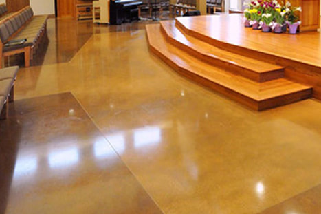 Polished and concrete staining on your floors in Tampa, Florida