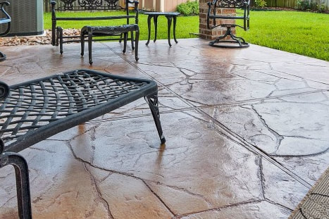 Stamped concrete floors for your patio in Tampa, Florida